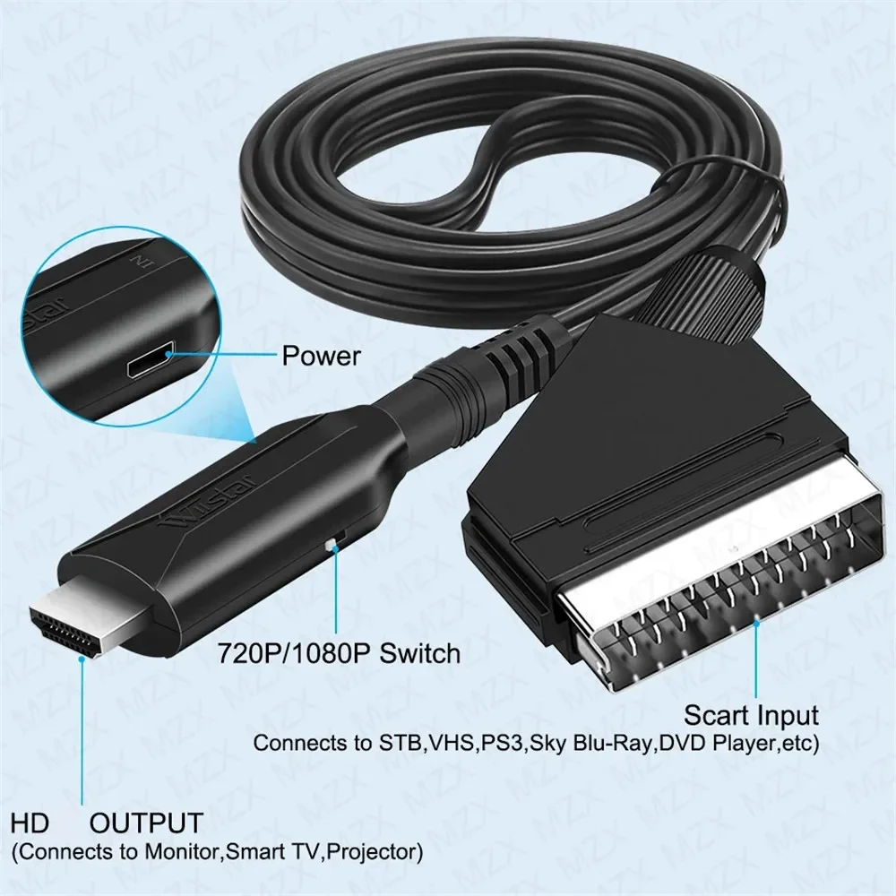 Scart to HDMI-compatible & HDM - Scart To Hdmi 评论和价格