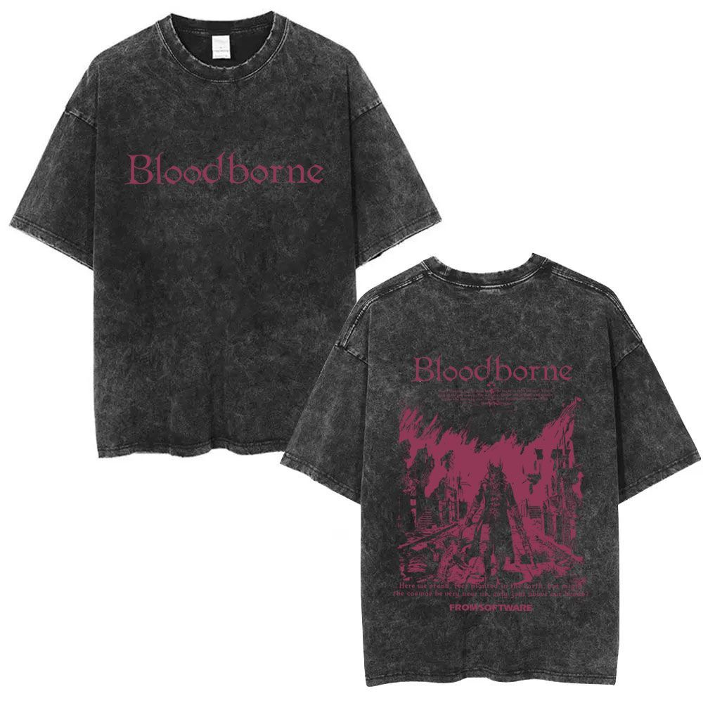 Y2k Summer Bloodborne Game Per - Retro Gaming T Shirt 评论和价格